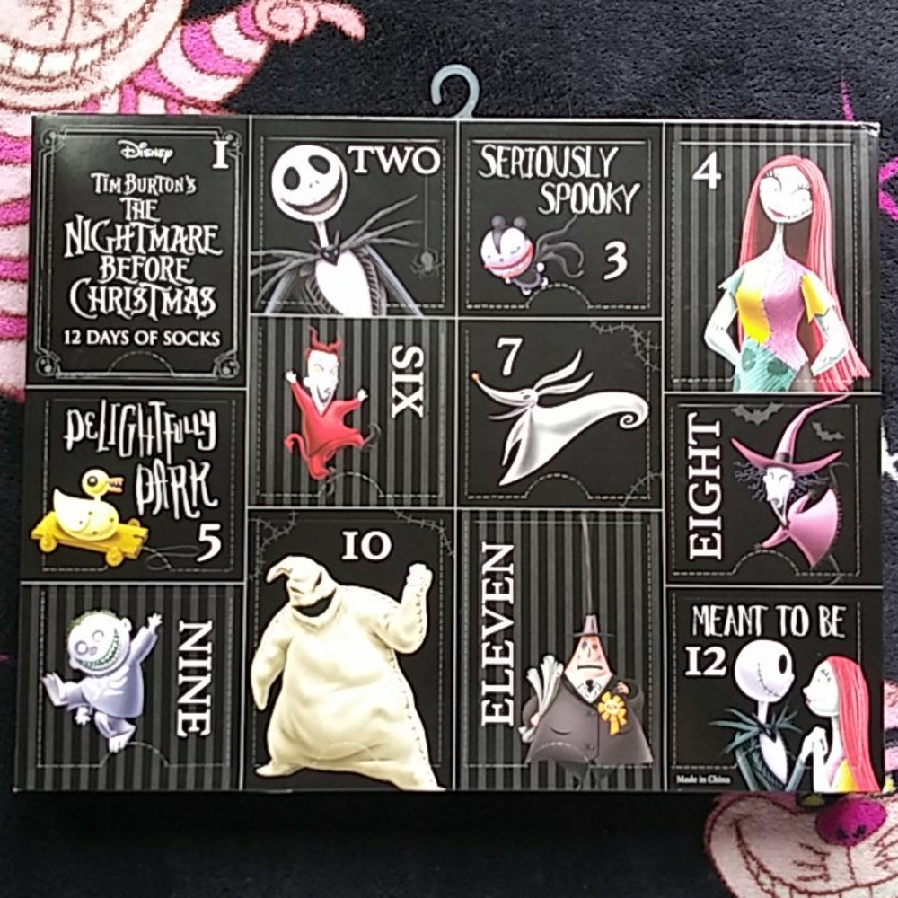 Nightmare Before Christmas socks: pack of 12